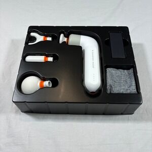 Sharper Image Power Percussion Edge Portable Massager 4 Attachments White